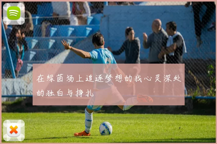 在绿茵场上追逐梦想的我心灵深处的独白与挣扎